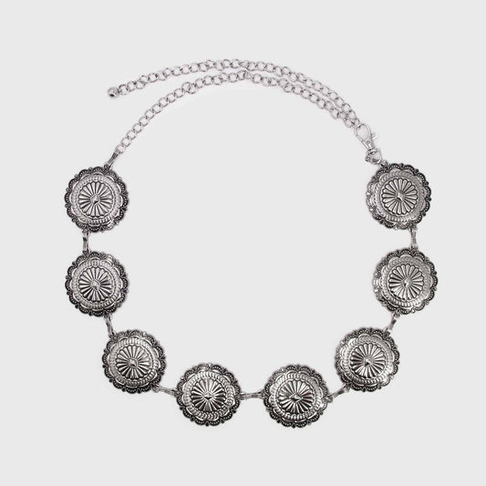 CINTURÓN BOHO PLATEADO